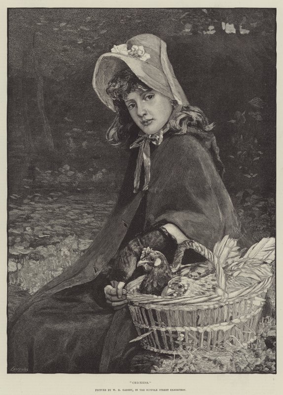 Csirkék alkotó: William Hippon Gadsby