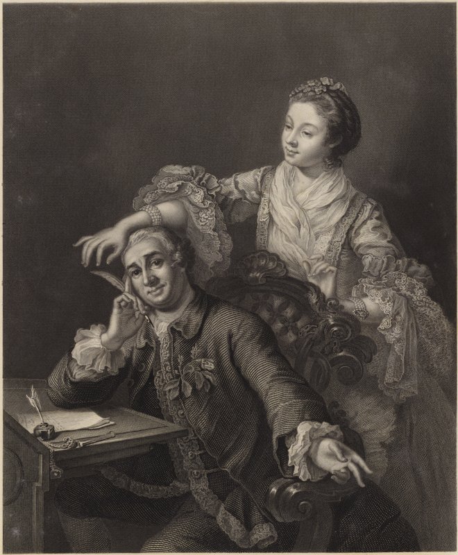 David Garrick és felesége alkotó: William Hogarth