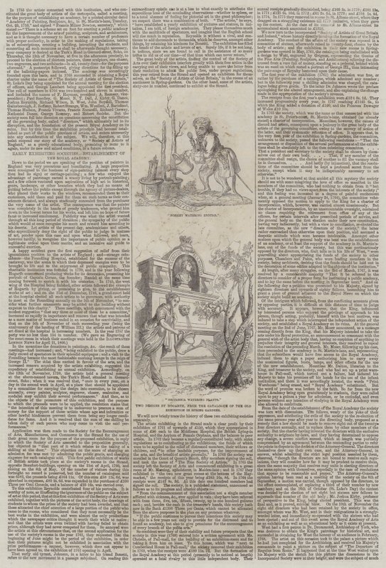 Korai kiállító társaságok, a Királyi Akadémia megalapítása alkotó: William Hogarth