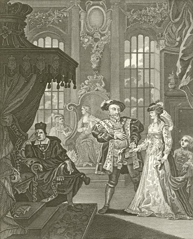 Nyolcadik Henrik és Anna Boleyne alkotó: William Hogarth