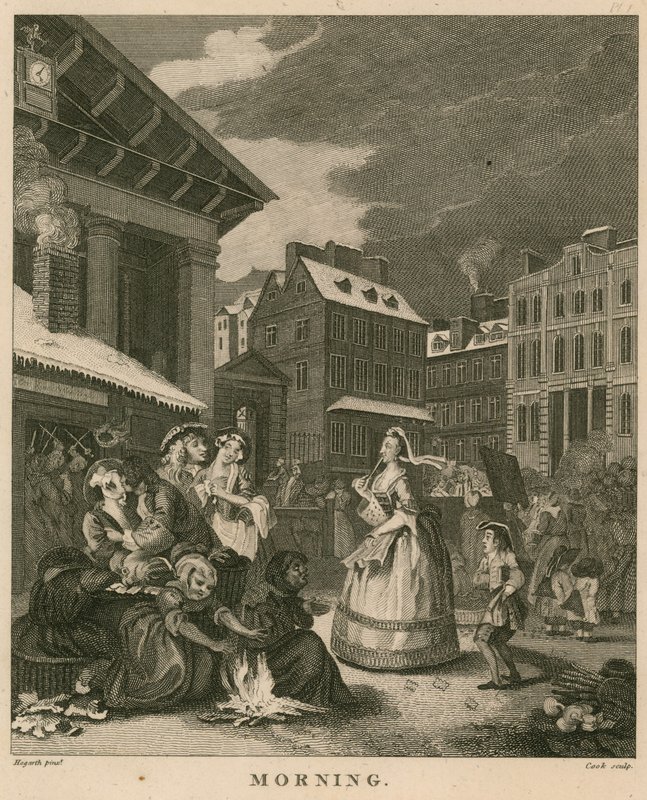 Reggel a londoni Covent Gardenben alkotó: William Hogarth
