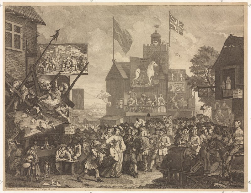 Southwark Vásár alkotó: William Hogarth