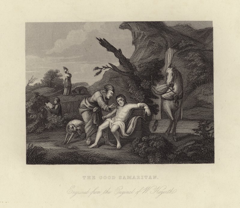 Az irgalmas szamaritánus alkotó: William Hogarth