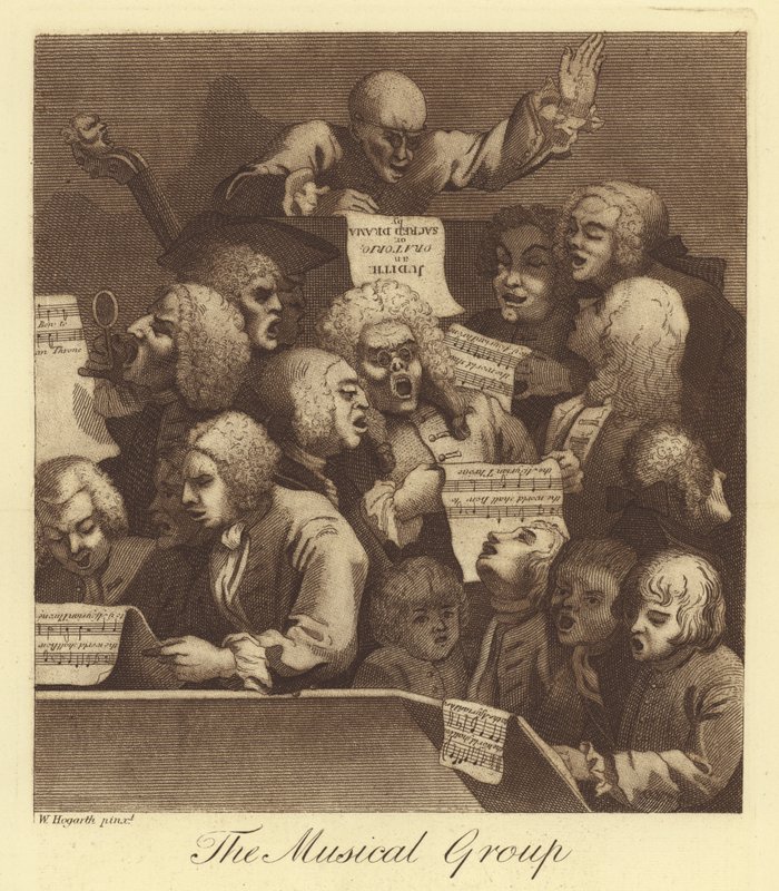 A zenei csoport alkotó: William Hogarth