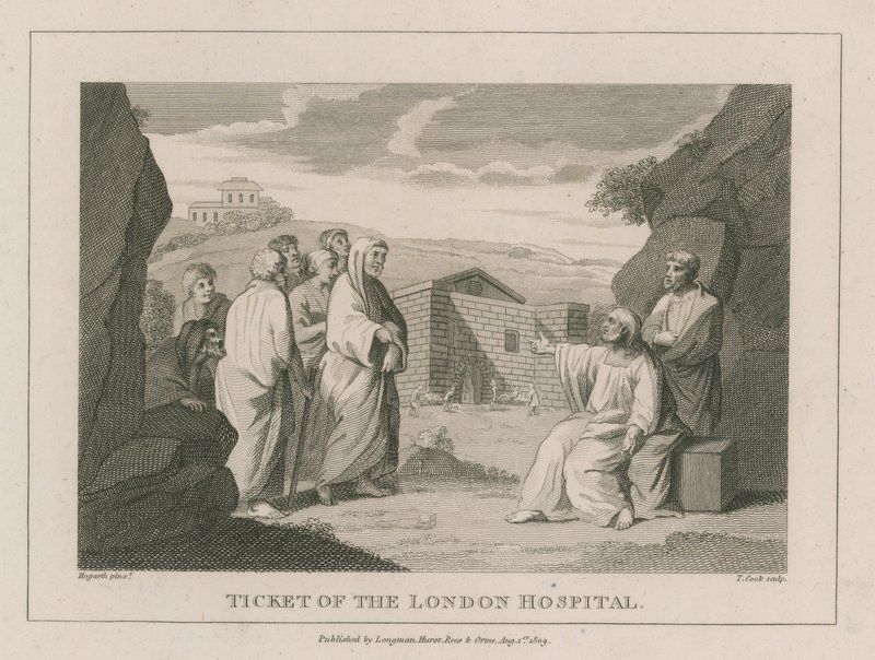 A londoni kórház jegye alkotó: William Hogarth