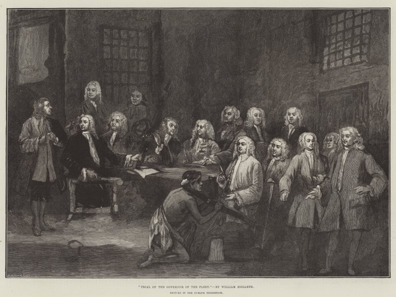 A flotta kormányzójának tárgyalása alkotó: William Hogarth