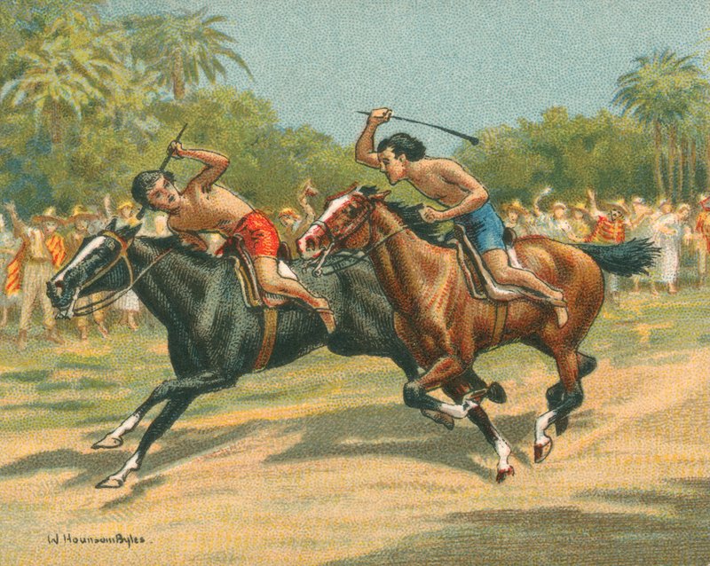 Történelmi és modern versenyek, Paraguayi versenyek (chromolitho) alkotó: William Hounsom Byles
