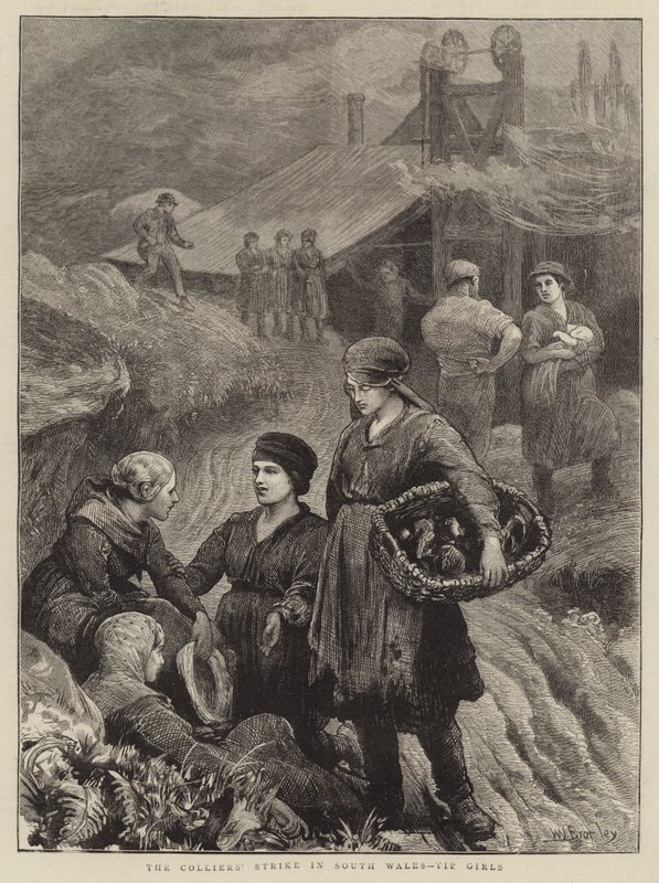 A Colliers sztrájk Dél-Walesben, Tip Girls alkotó: William III Bromley