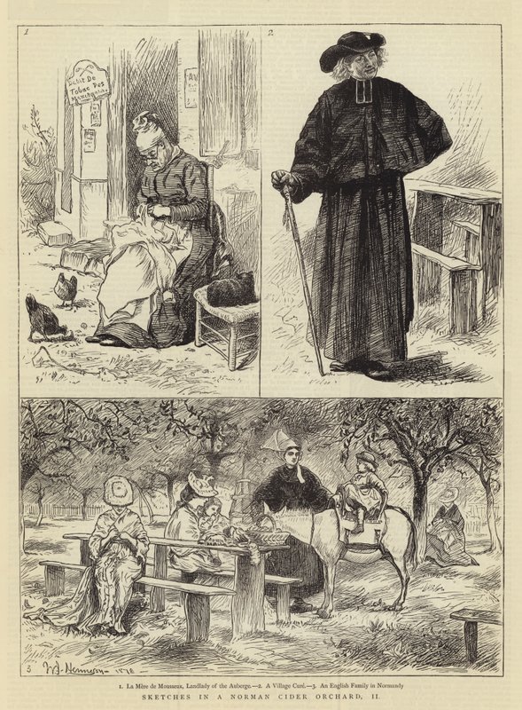 Vázlatok a normann almaborkertben, II alkotó: William John Hennessy