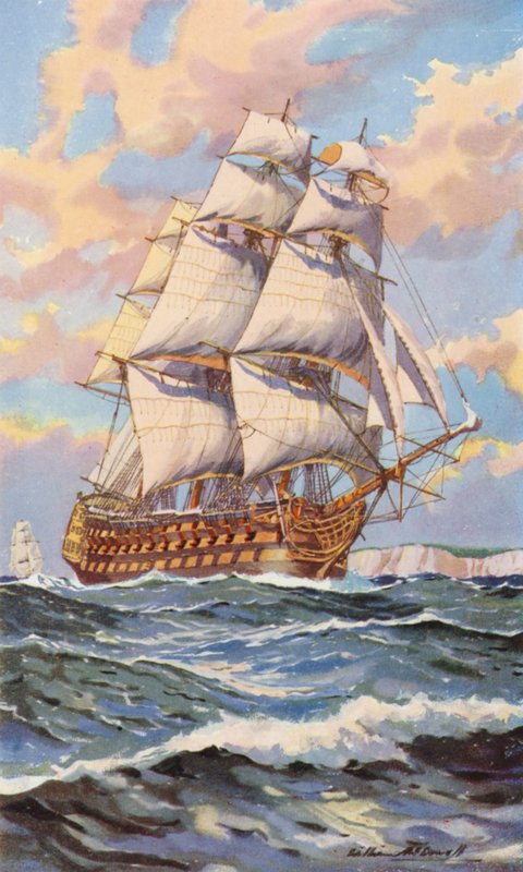Nelson győzelme (színes litó) alkotó: William John Patton McDowell
