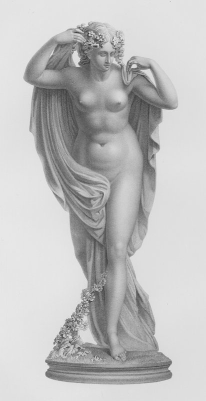Euphrosyne, W Roffe metszete Sir R Westmacott, RA szobráról (metszet) alkotó: William John Roffe