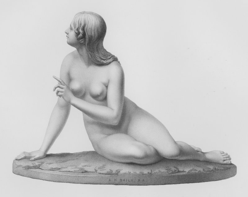 Eve Listening to the Voice, metszett W Roffe F R Roffe rajzából (metszet) alkotó: William John Roffe