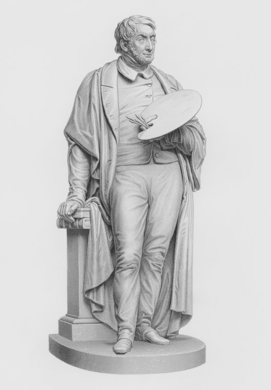 Turner, RA, metszet W Roffe, E Baily, RA szobrából (metszet) alkotó: William John Roffe