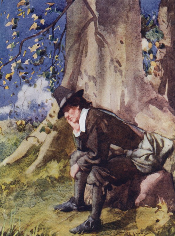 Illusztráció a The Compleat Anglerhez, Izaak Walton (színes litó) alkotó: William Lee Hankey