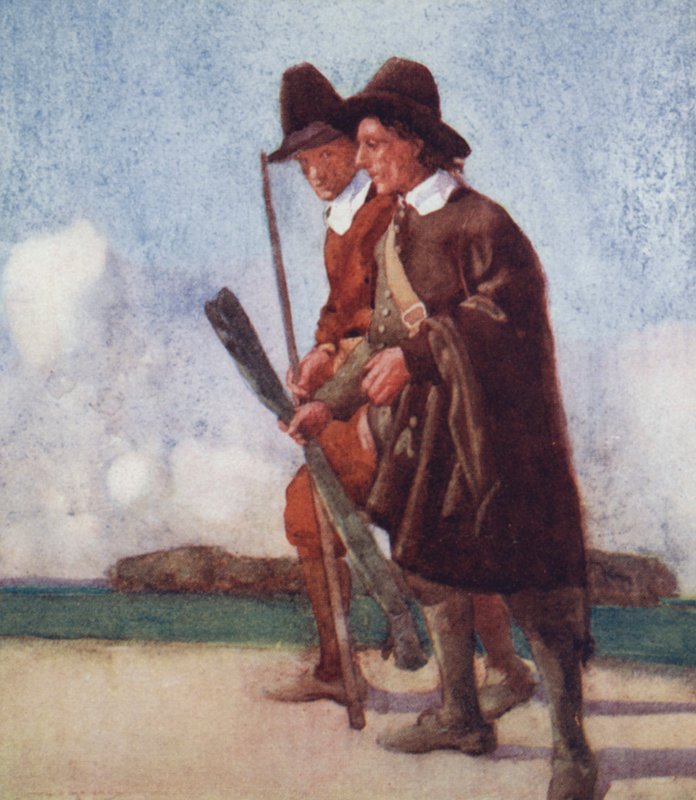 Illusztráció a The Compleat Anglerhez, Izaak Walton (színes litó) alkotó: William Lee Hankey