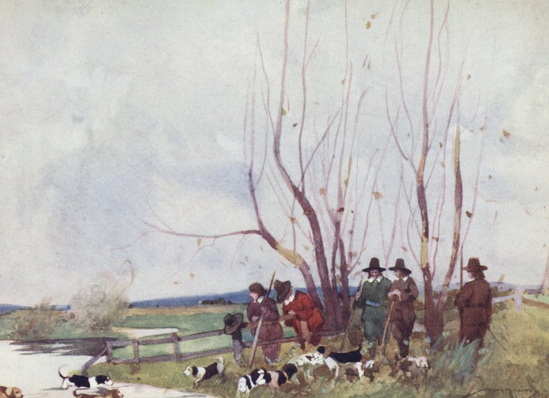 Illusztráció a The Compleat Anglerhez, Izaak Walton (színes litó) alkotó: William Lee Hankey