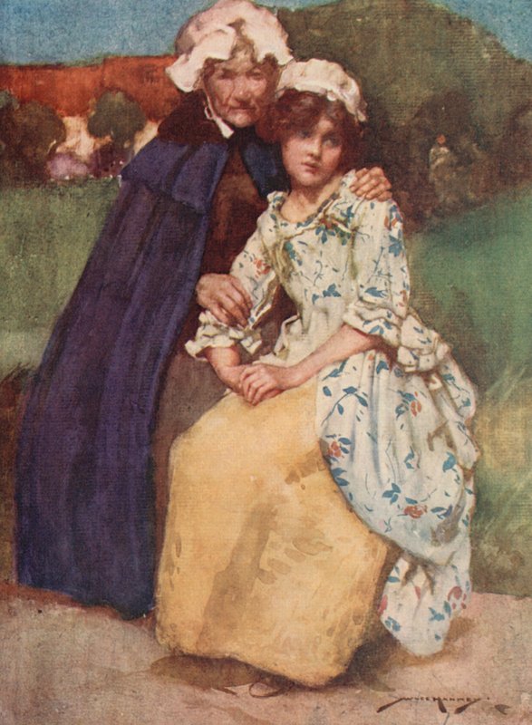 Illusztráció: Oliver Goldsmith A kihalt faluhoz (színes litó) alkotó: William Lee Hankey