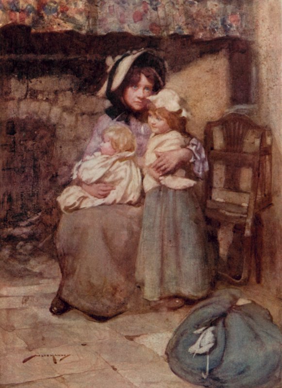 Illusztráció: Oliver Goldsmith A kihalt faluhoz (színes litó) alkotó: William Lee Hankey