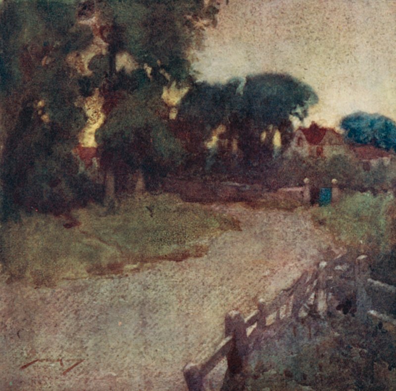 Illusztráció: Oliver Goldsmith A kihalt faluhoz (színes litó) alkotó: William Lee Hankey