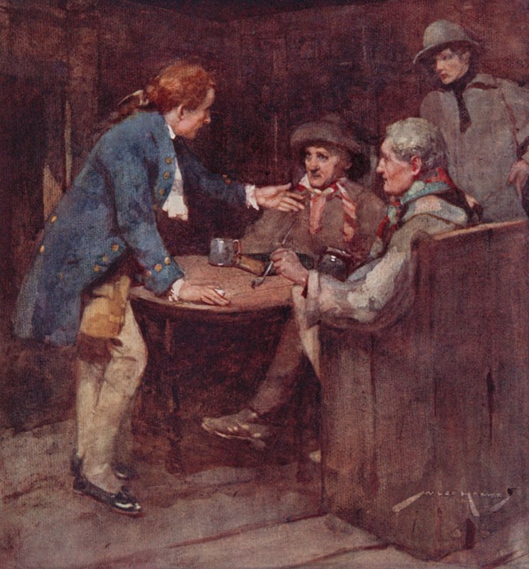 Illusztráció: Oliver Goldsmith A kihalt faluhoz (színes litó) alkotó: William Lee Hankey