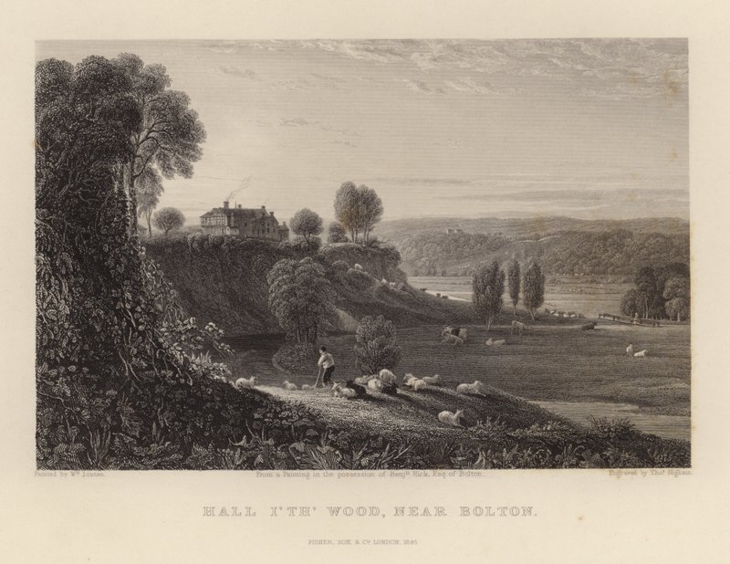 Hall in the Wood közelében Bolton alkotó: William Linton