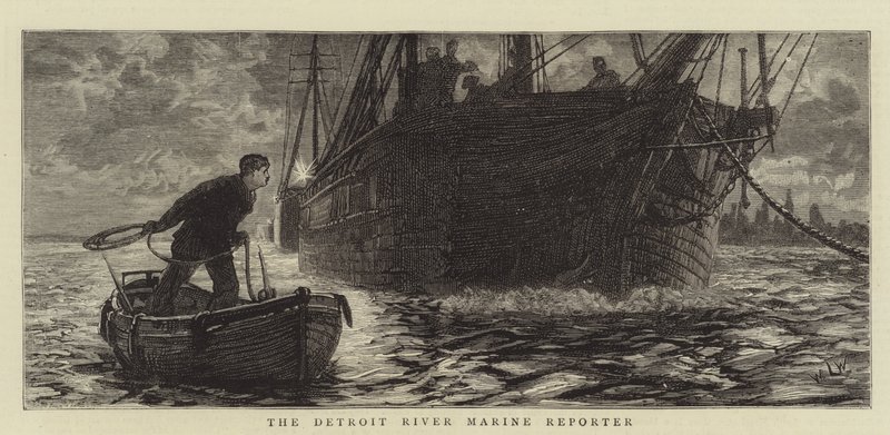 A Detroit River Marine Reporter alkotó: William Lionel Wyllie