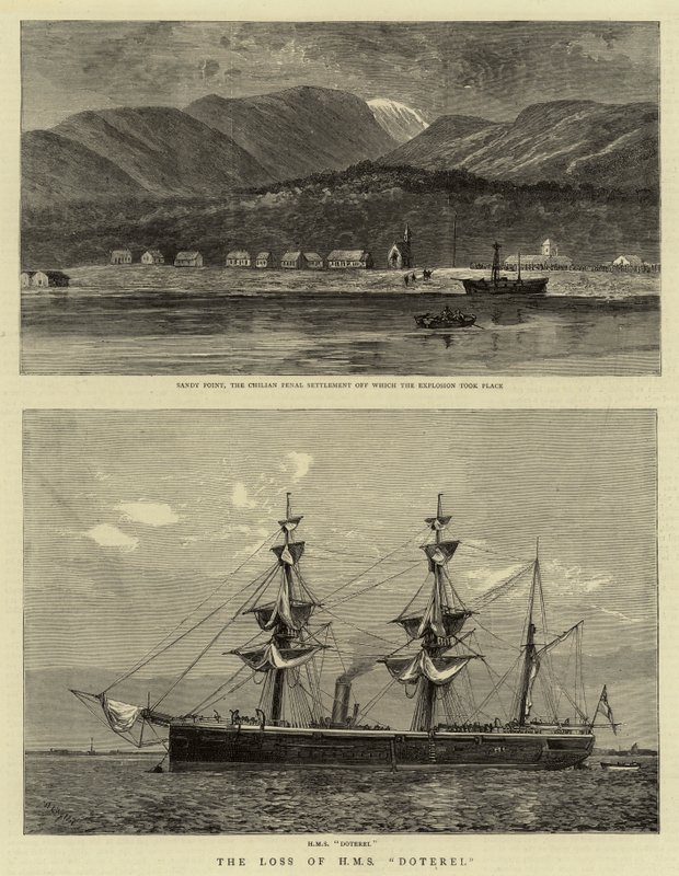A H M S Doterel elvesztése alkotó: William Lionel Wyllie