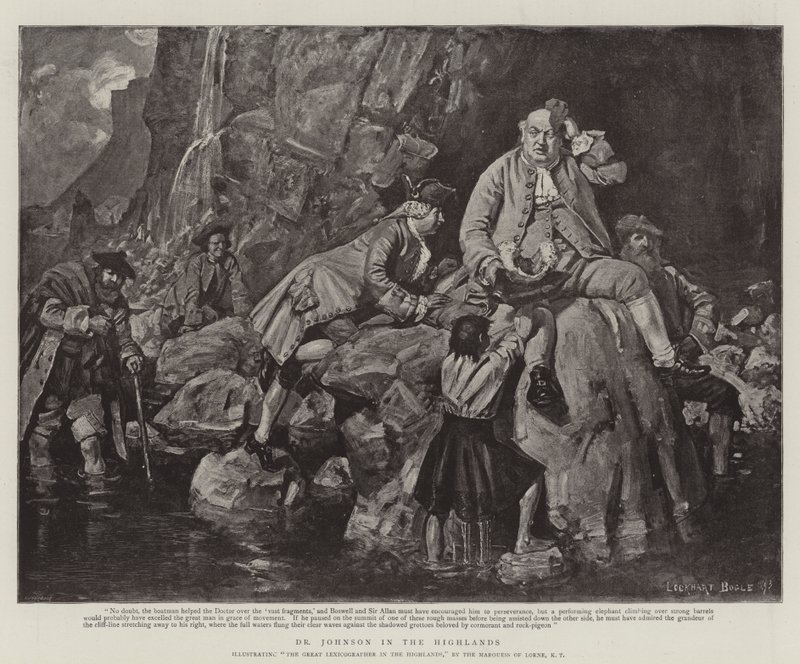 Dr. Johnson a Felföldön alkotó: William Lockhart Bogle