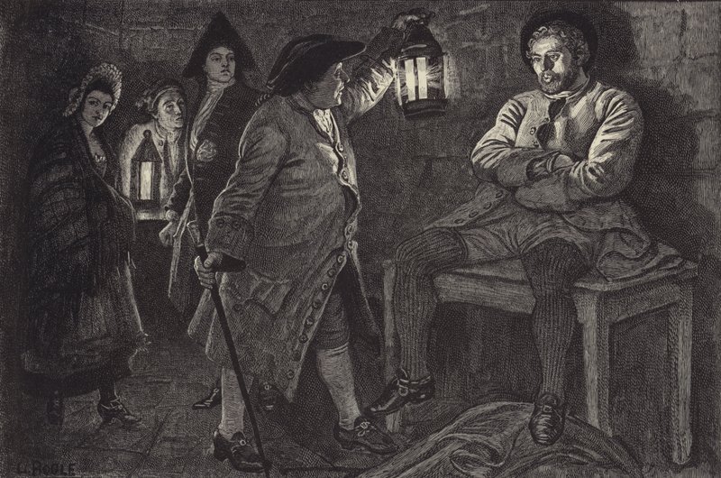 A Bailie felfedezi Rob Royt a börtönben alkotó: William Lockhart Bogle