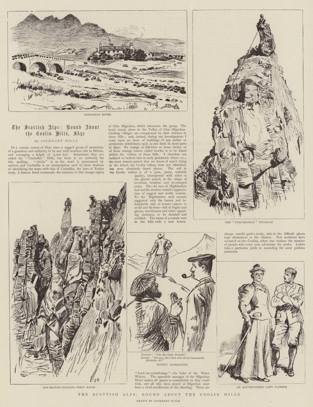 A skót Alpok, a Coolin-hegység körül alkotó: William Lockhart Bogle