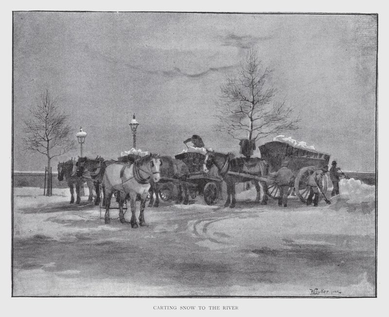 Havas kocsi a folyóhoz (litho) alkotó: William Luker
