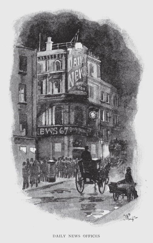 Daily News Offices (litho) alkotó: William Luker