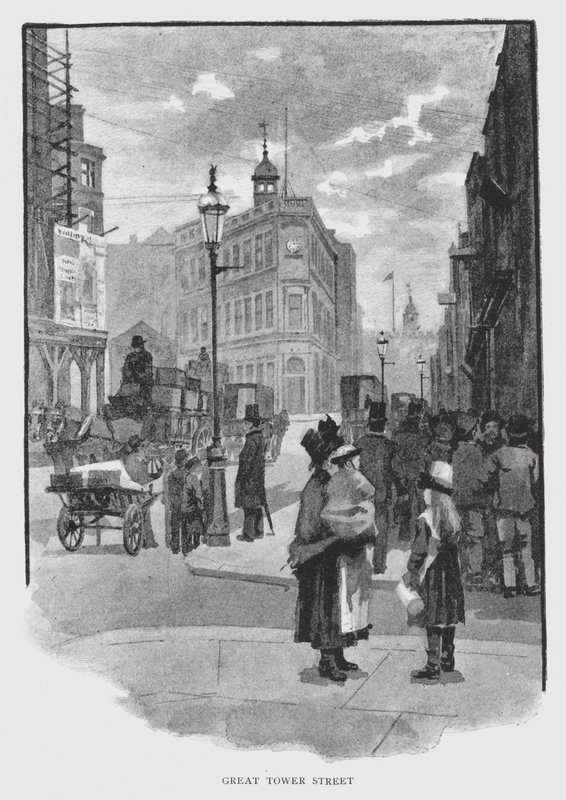 Great Tower Street (litho) alkotó: William Luker