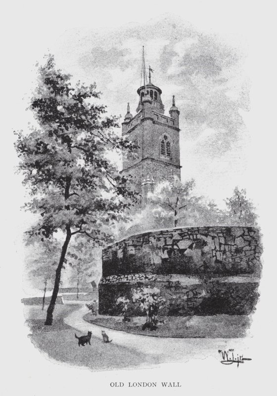 Régi londoni fal (litho) alkotó: William Luker