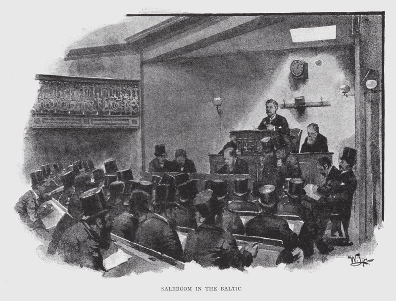 Eladóterem a Balti-tengeren (litho) alkotó: William Luker