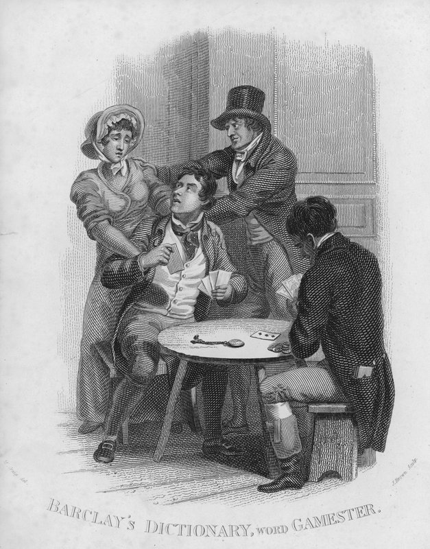 Barclays szótár, szó: Gamemester (metszet) alkotó: William Marshall (after) Craig