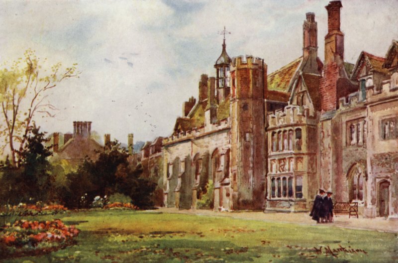 Peterhouse a Fellows Gardenből alkotó: William Matthison