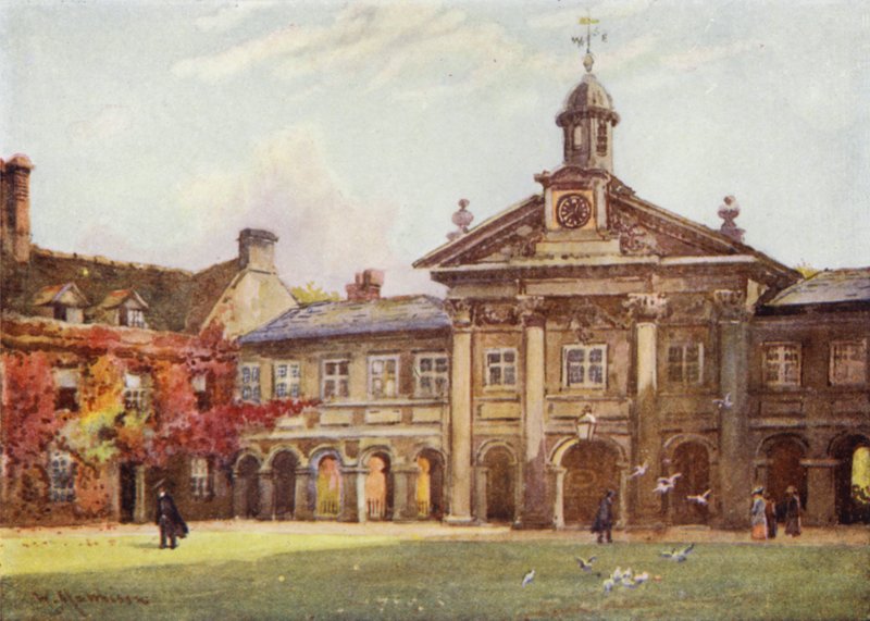 Az Emmanuel College első bírósága alkotó: William Matthison