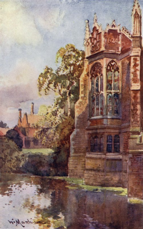 A St Johns College könyvtárablaka a Sóhajok hídjáról alkotó: William Matthison
