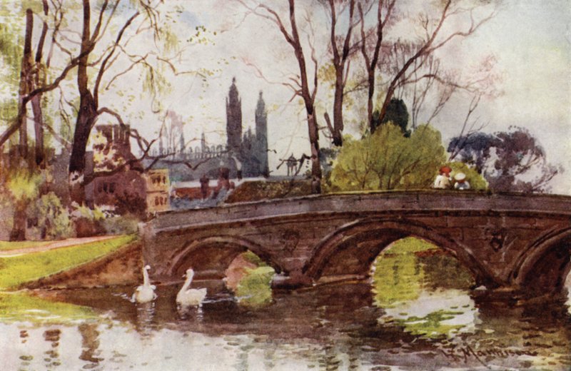 Trinity Bridge, Kings College kápolna a távolban alkotó: William Matthison