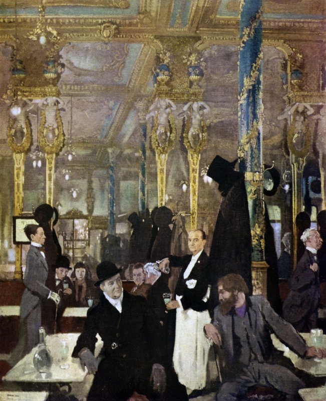 A Cafe Royal, London, 1912 alkotó: William Orpen