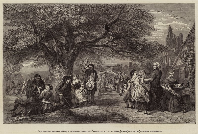 Egy angol mulatság, száz évvel ezelőtt alkotó: William Powell Frith