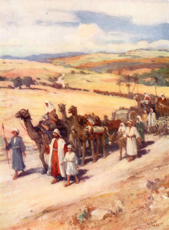 Jákob visszatérése Kánaánba, 1Mózes xxxi. alkotó: William Pratt