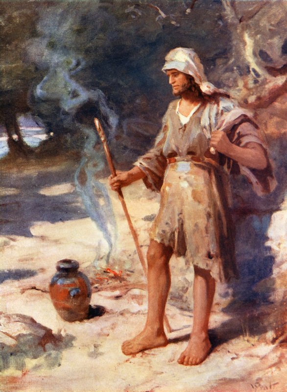 Keresztelő János, Máté iii, 3, 4 (színes litográfia) alkotó: William Pratt
