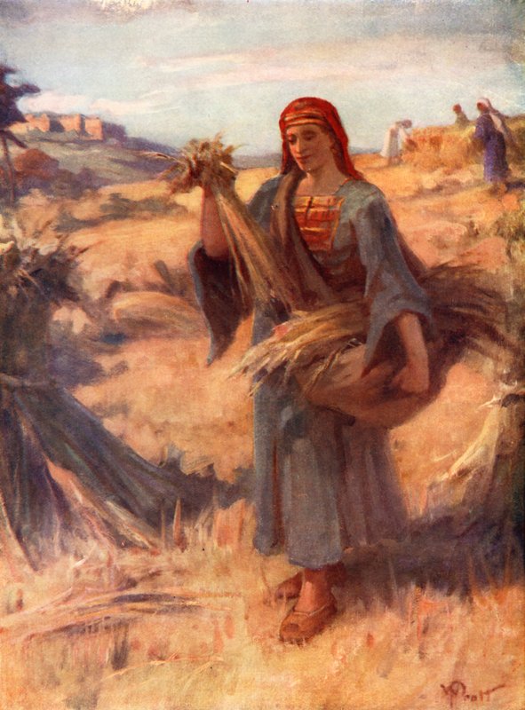 Ruth a kukoricamezőn, Ruth ii, 2 (színes litográfia) alkotó: William Pratt