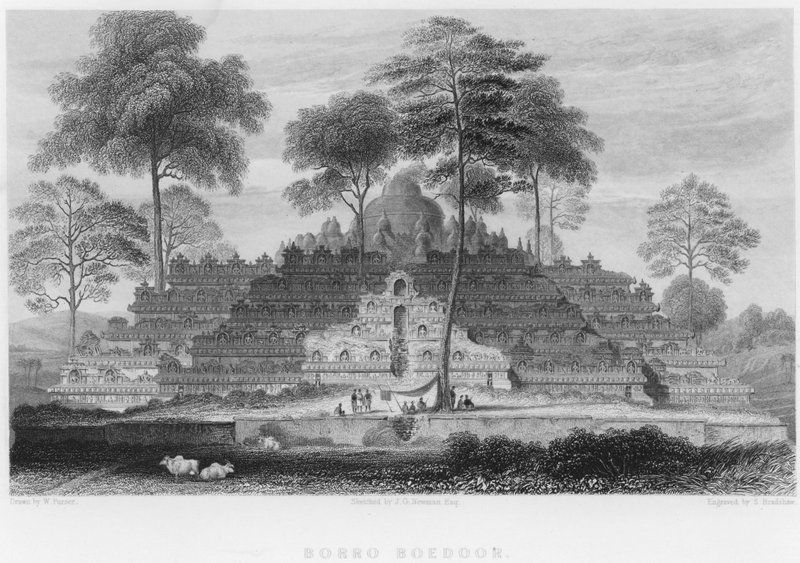 Borro Boedoor (metszet) alkotó: William Purser