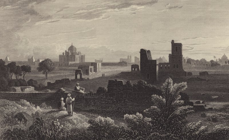 Humayun sírja, Delhi (metszet) alkotó: William Purser