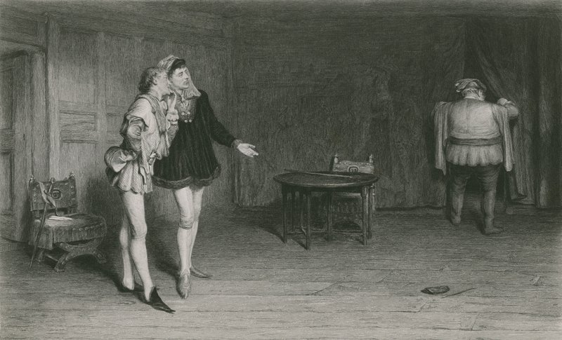 Henrik herceg, Pontok és Falstaff, IV. Henrik király, első rész alkotó: William Quiller Orchardson