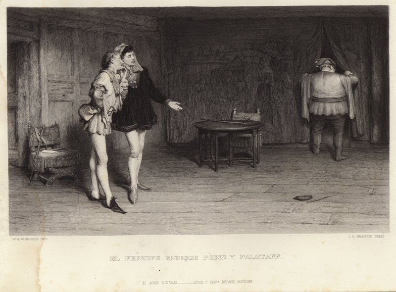 Henrik herceg és Falstaff alkotó: William Quiller Orchardson
