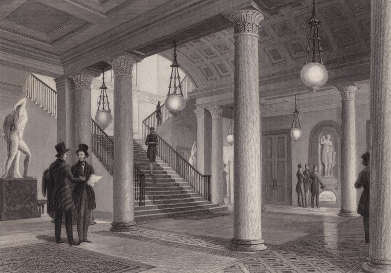 Az Athenaeum Club terme, Westminster, London (metszet) alkotó: William Radclyffe